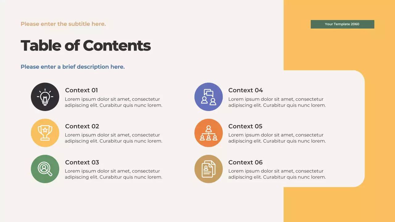 Orange Illustrated Family Values Presentation