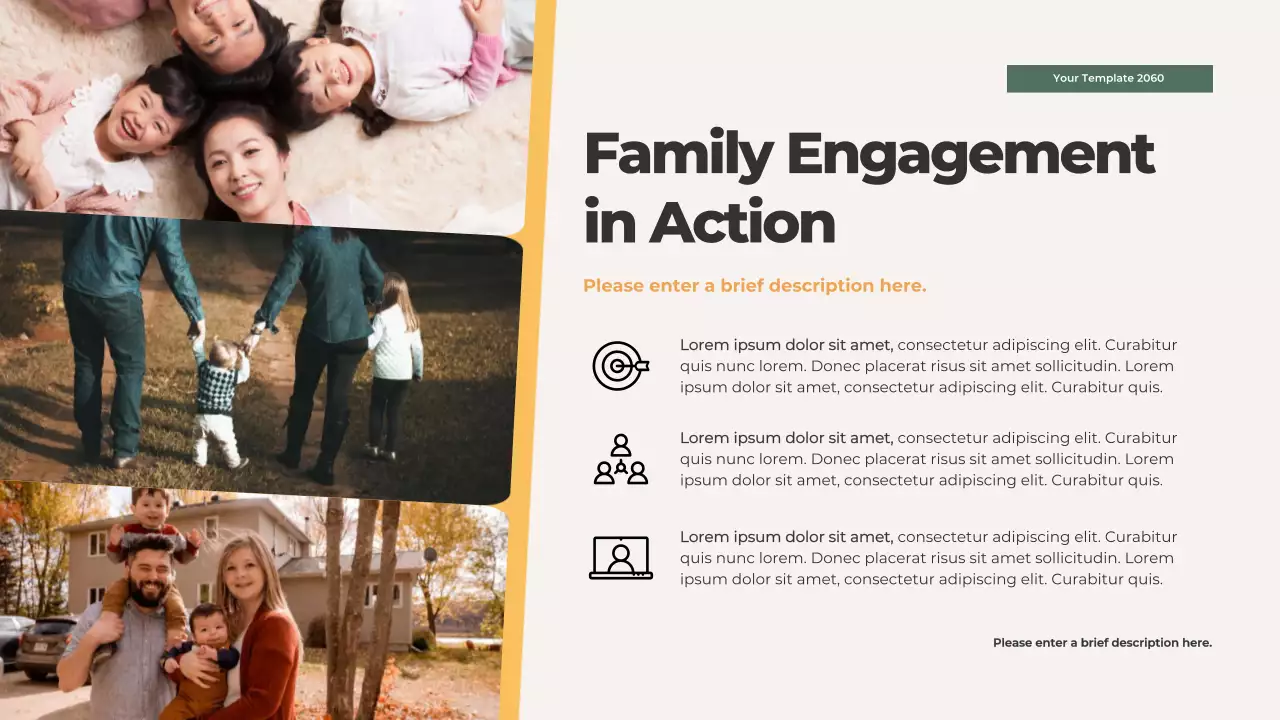 Orange Illustrated Family Values Presentation