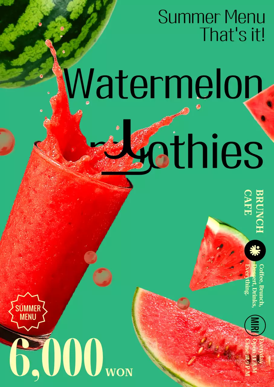 Green Pop Drink Advertisement