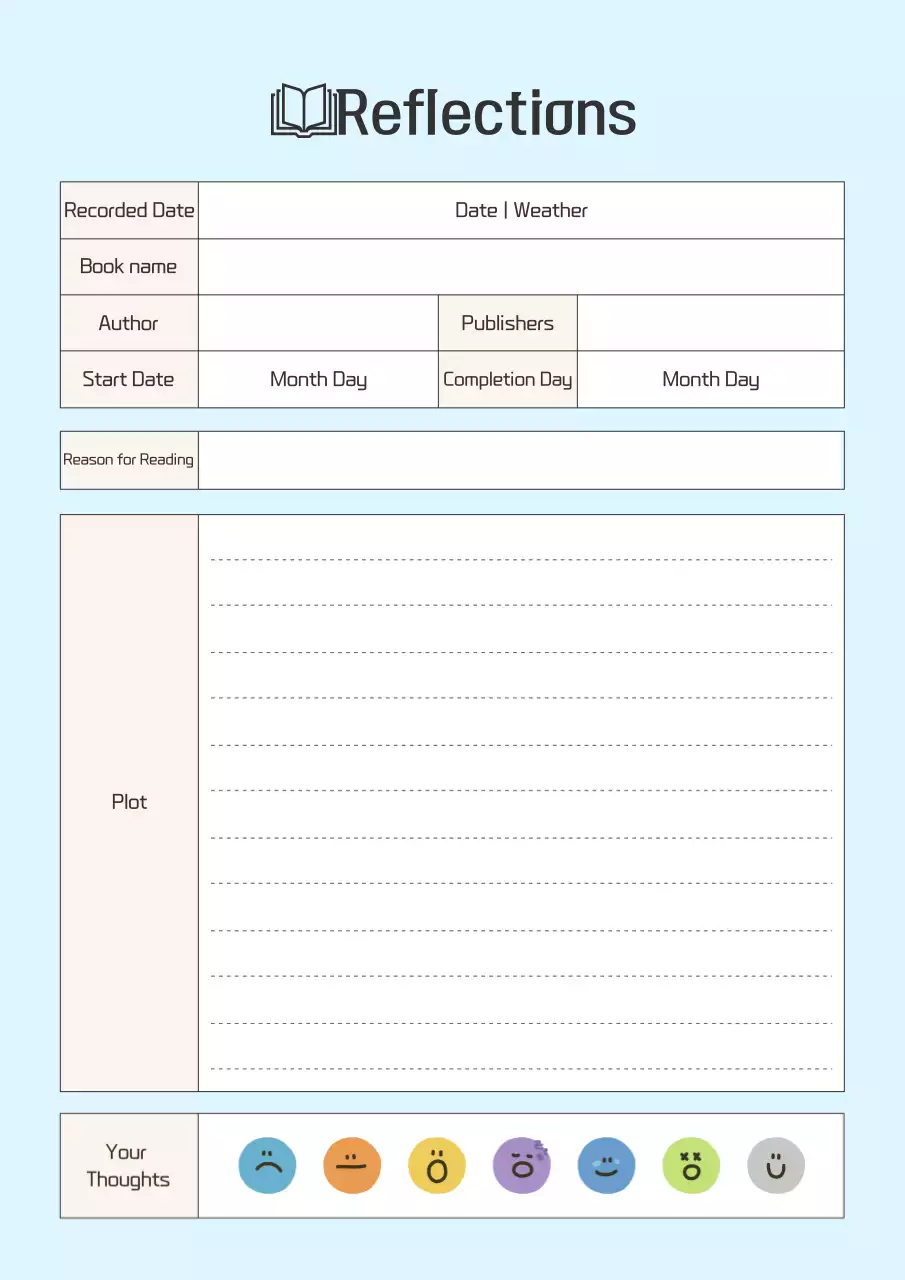 Đánh giá Sky Blue Simple Reading