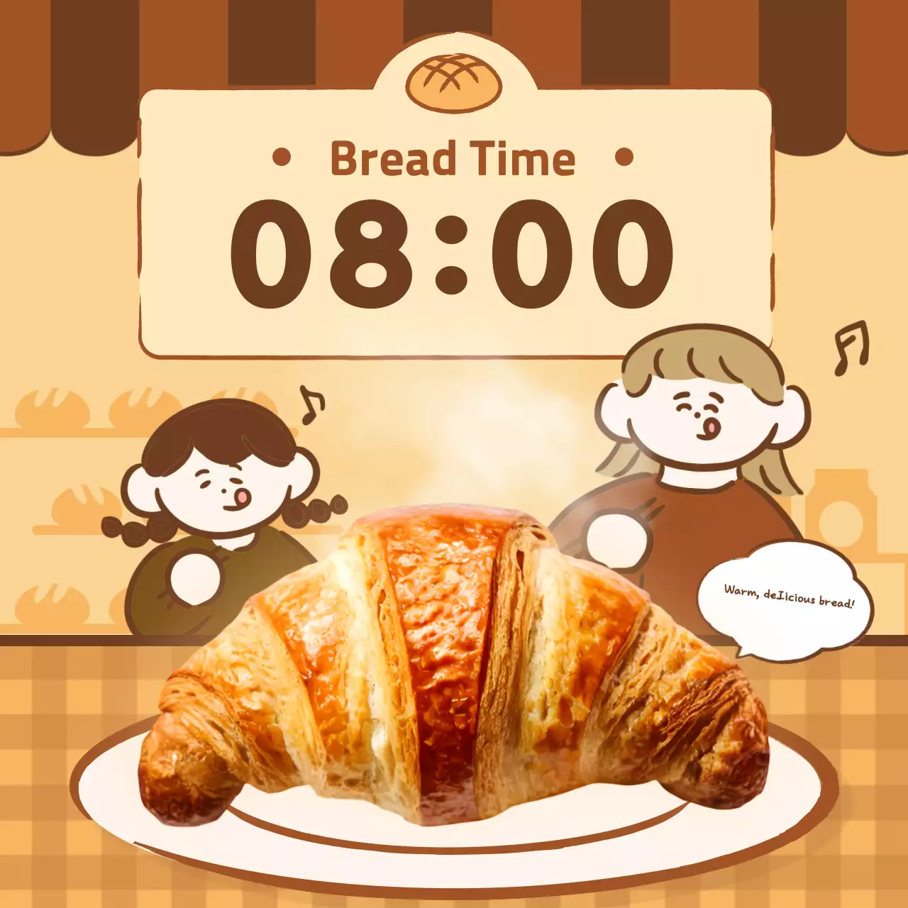 Iklan Toko Roti Bayi Beige