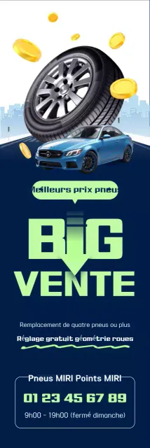 Pneus de voiture bleus à prix réduit