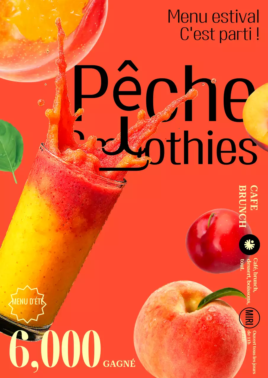 Publicité pour une boisson gazeuse à l'orange