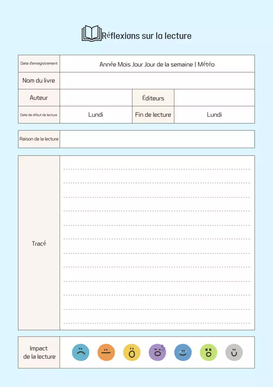 Critique de Sky Blue Simple Reading