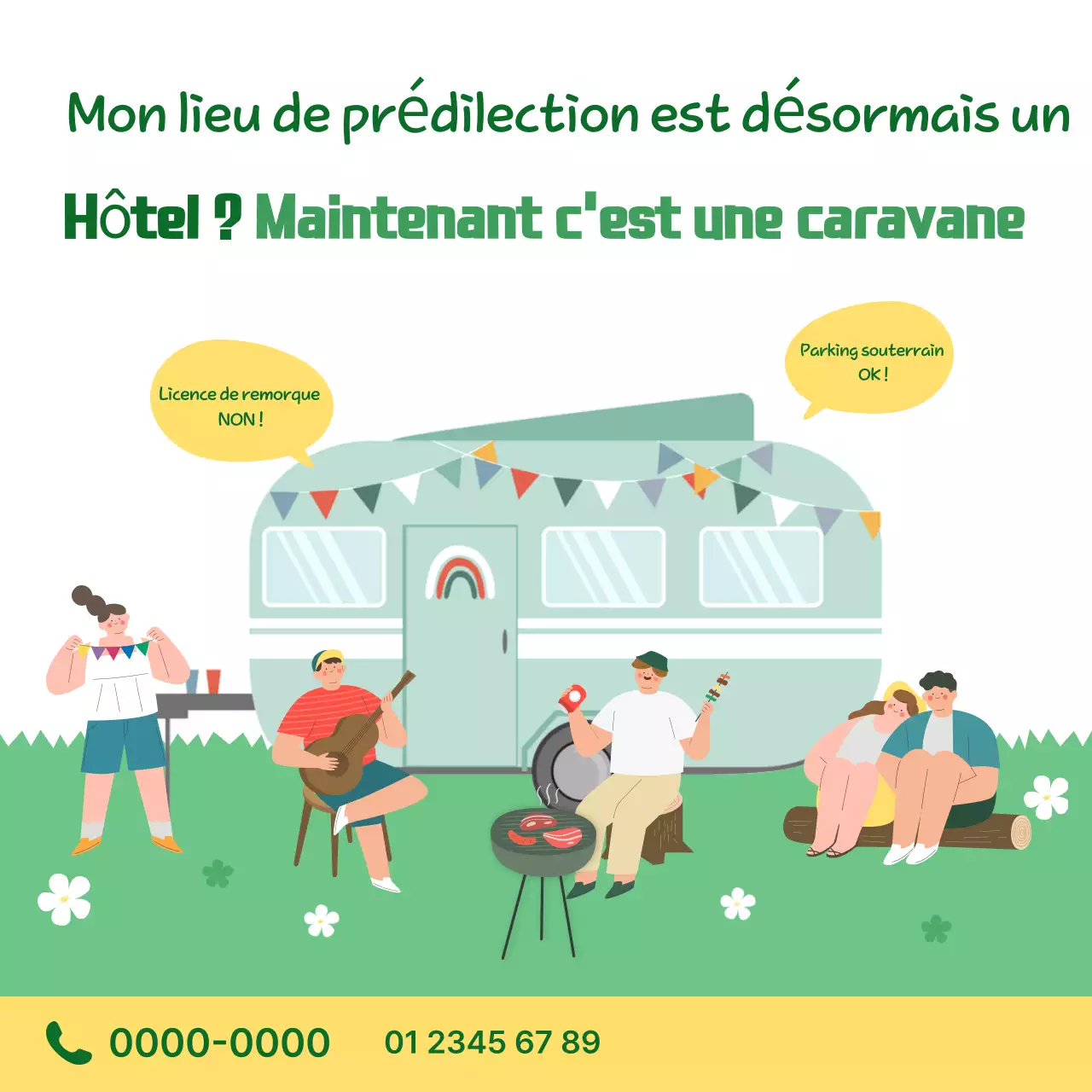 Promotion de la caravane d'illustrations