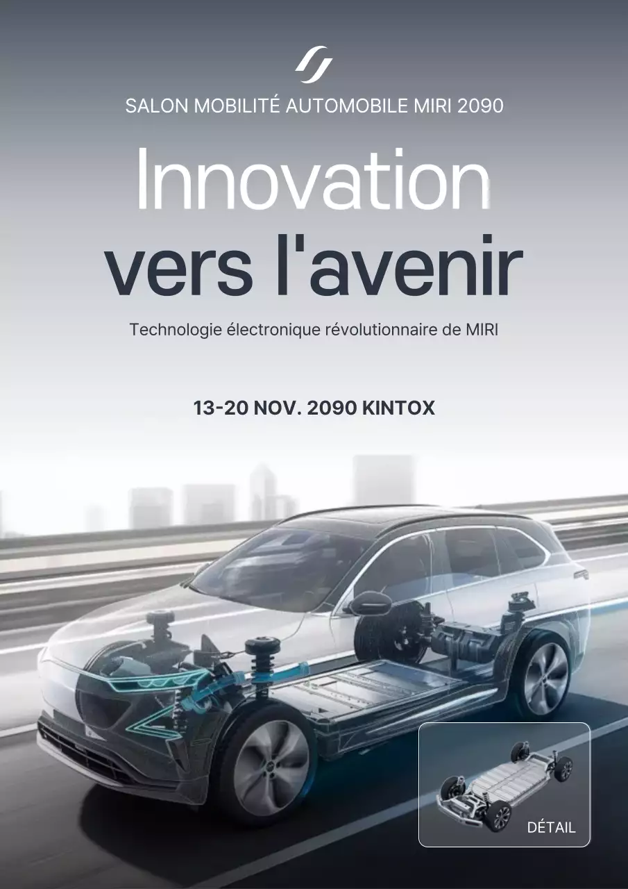 Présentation des élégants systèmes électriques de voiture gris et bleu