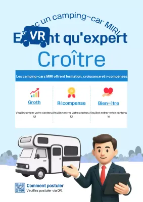 Promotion camping-car bleu