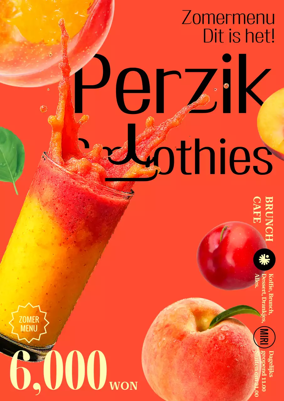 Advertentie voor sinaasappelfrisdrank