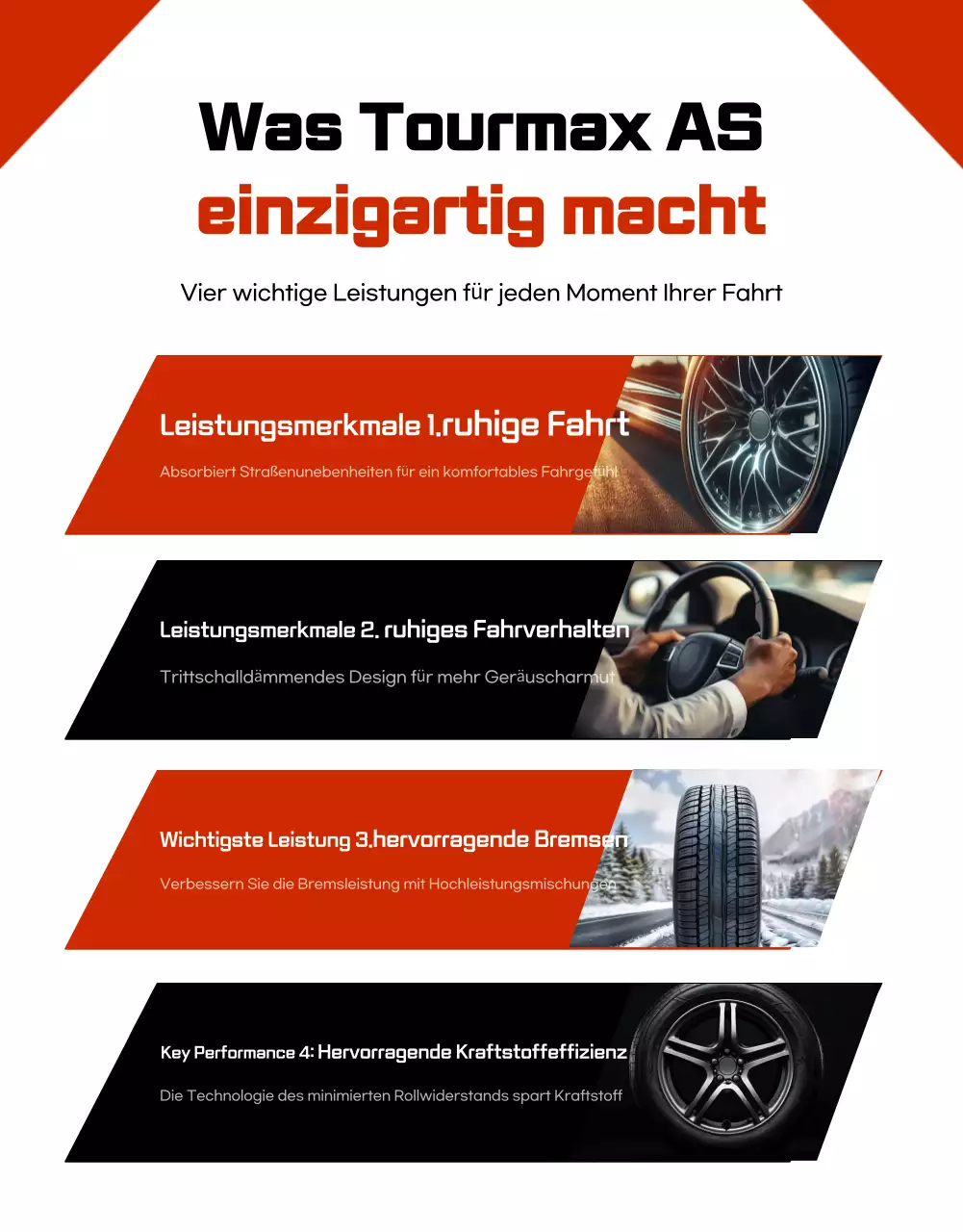 Schwarze moderne Autoreifen zu verkaufen Anzeige