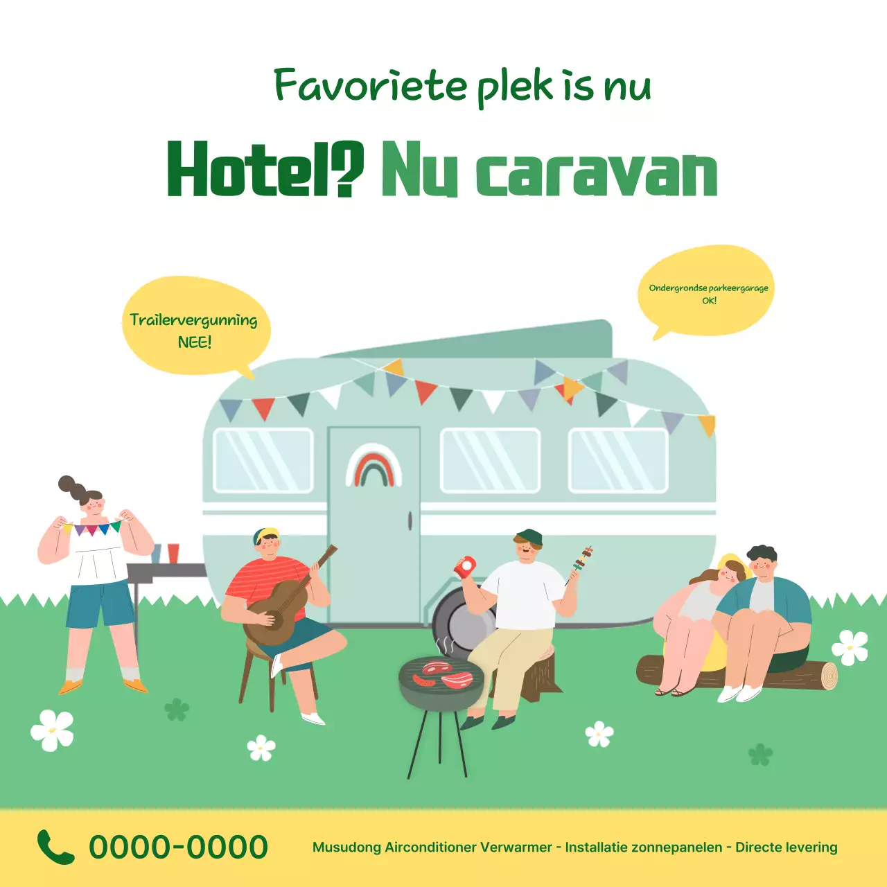 Illustratie Caravan Promotie