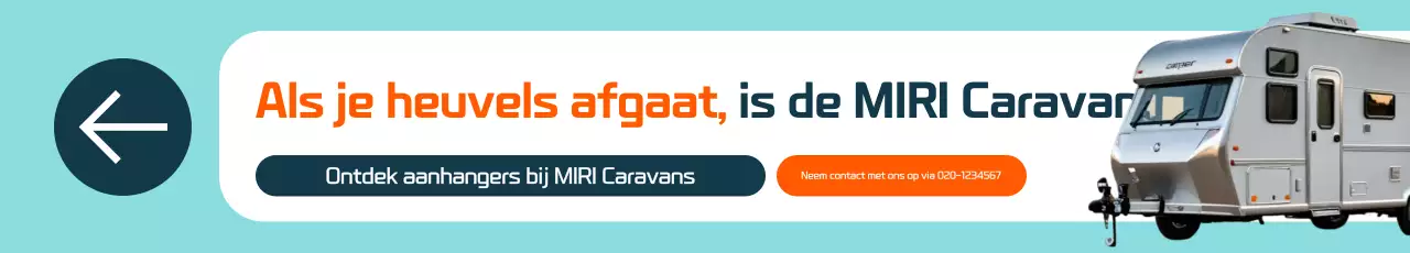 Promotiebanner voor caravans