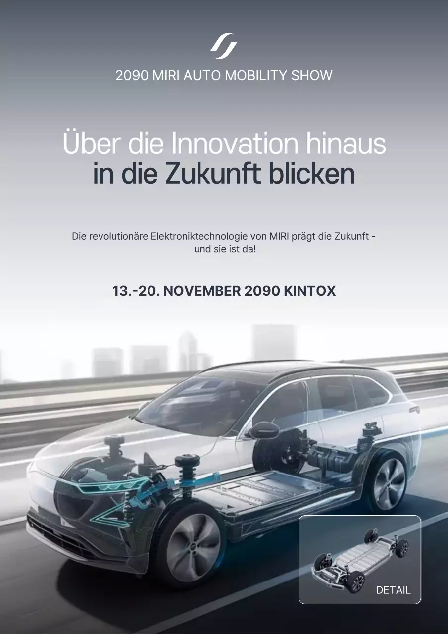 Wir präsentieren die stilvolle grau-blaue Autoelektrik