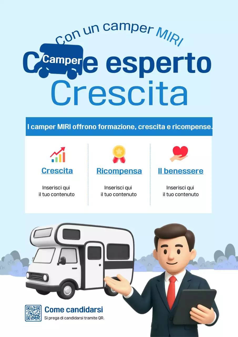 Promozione Camper Blu