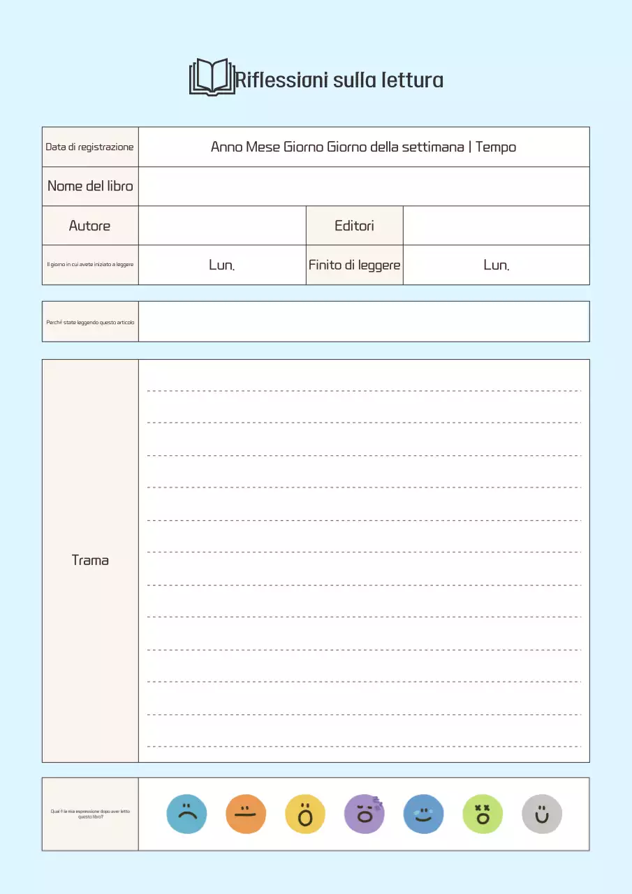 Recensione di Sky Blue Simple Reading