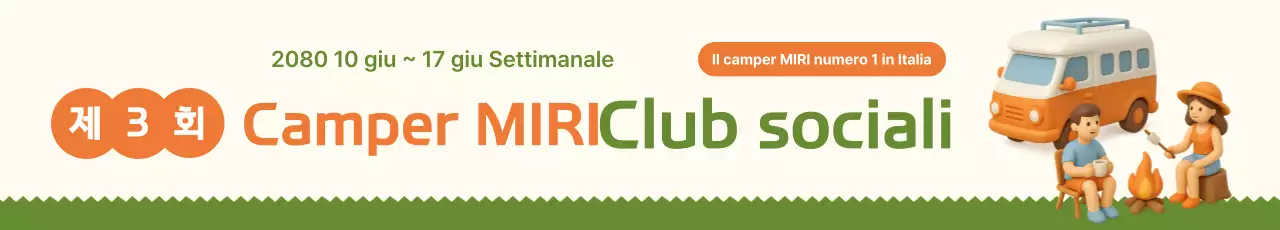 Banner per eventi del club di camper in 3D