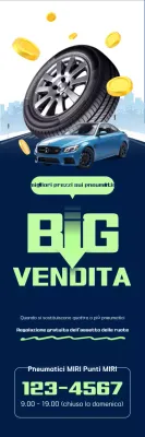 Sconto pneumatici auto blu
