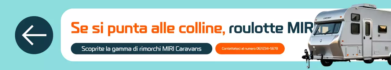 Banner promozionale per roulotte