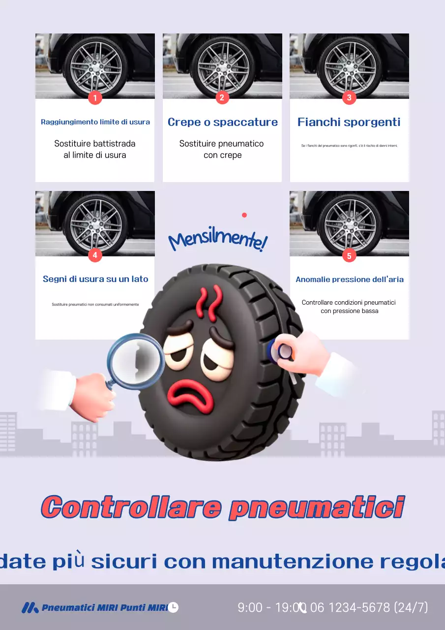 Guida all'ispezione degli pneumatici per auto Yeon Bora 3D