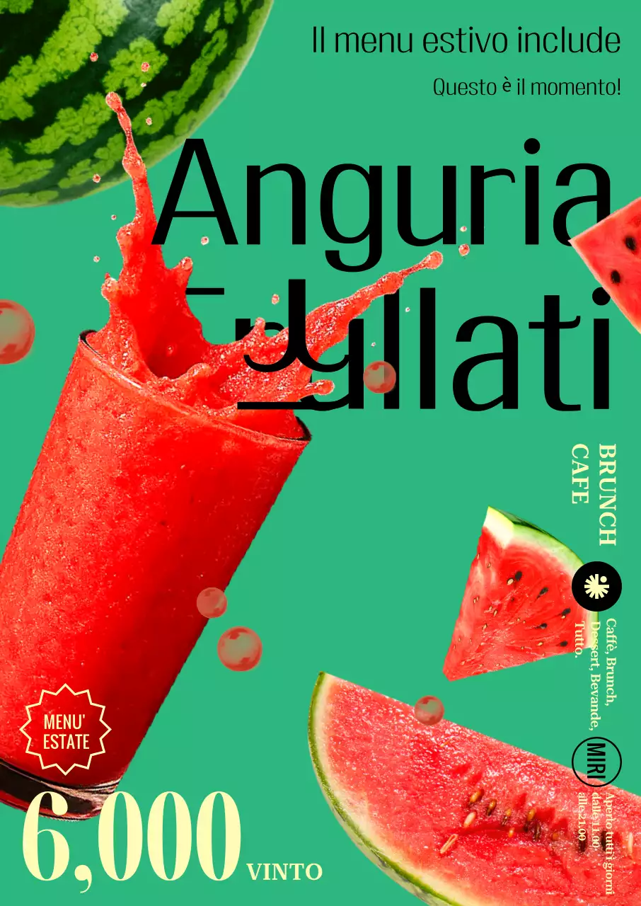 Pubblicità della bevanda Green Pop