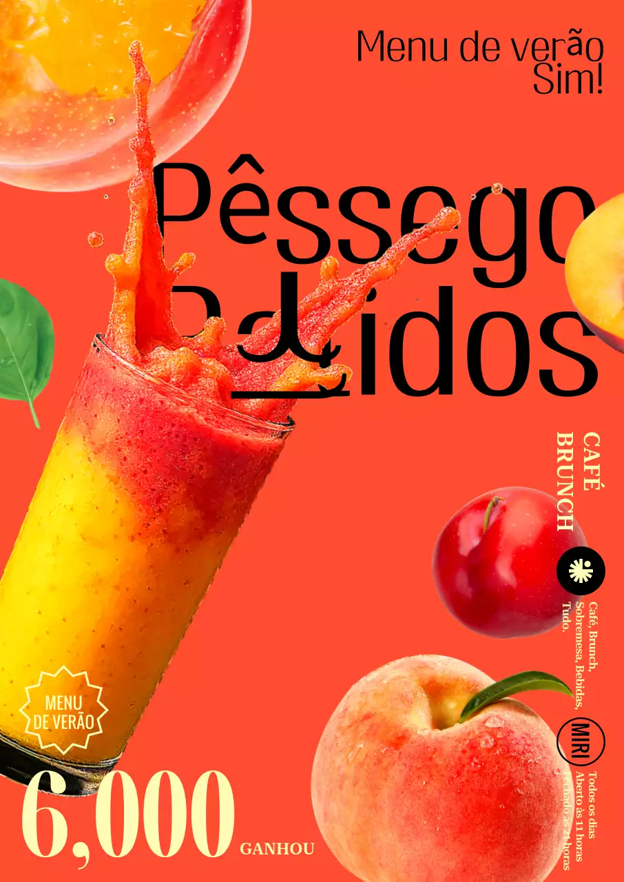 Propaganda de refrigerante de laranja