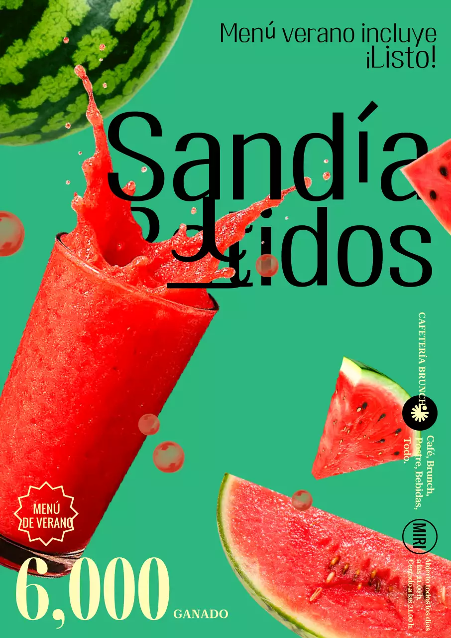 Anuncio de bebida Green Pop