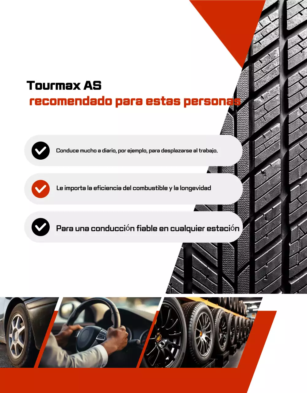Anuncio de venta de neumáticos modernos negros para coche