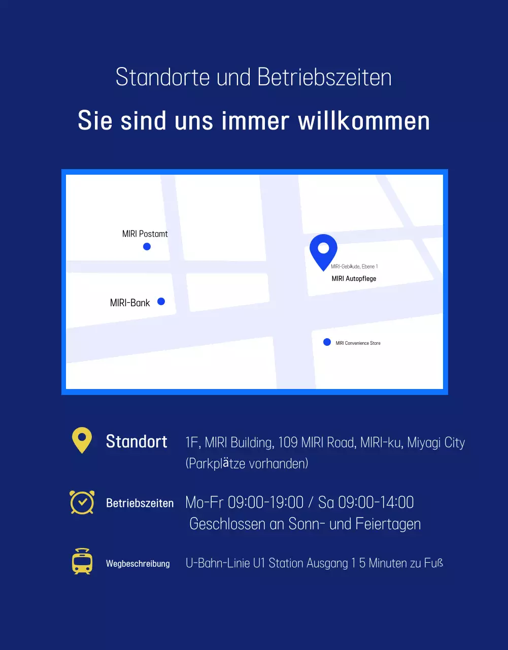 Blaue moderne Autoreparaturanzeige