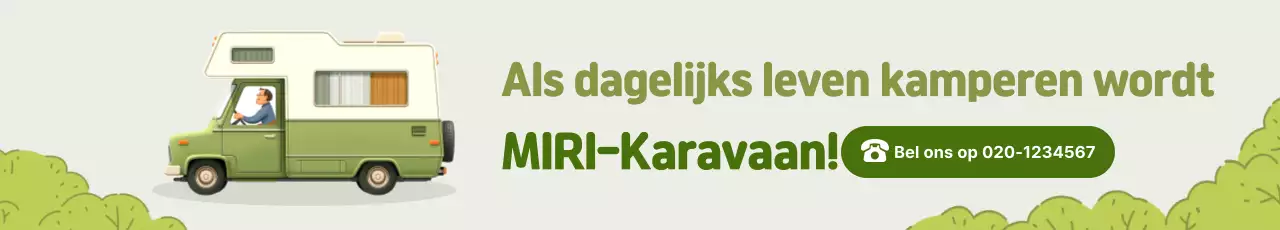 Khaki Simple Camper Van Advertentie