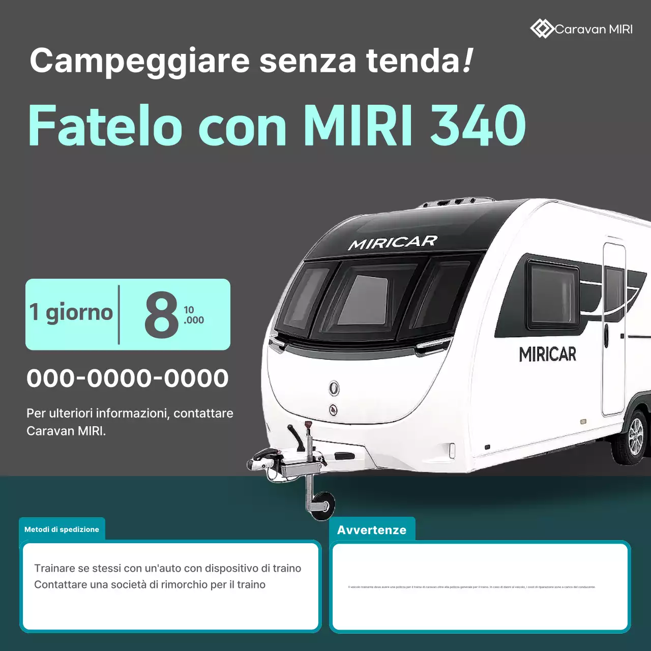 Pubblicità di Mint Modern Camping
