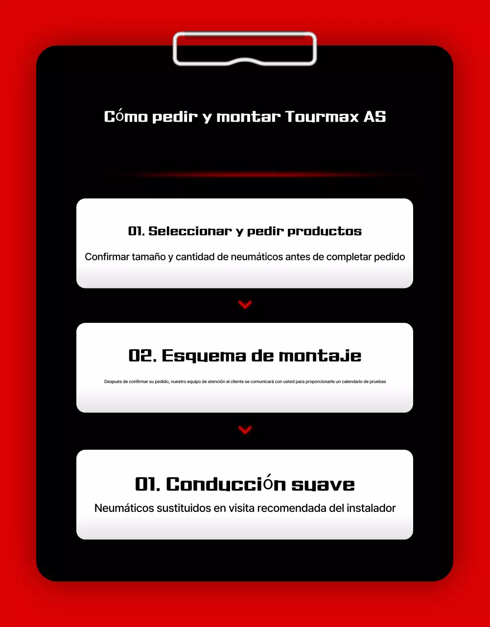 Anuncio de coche moderno rojo