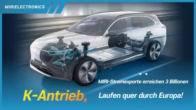 Blaue moderne Elektroauto-Werbung