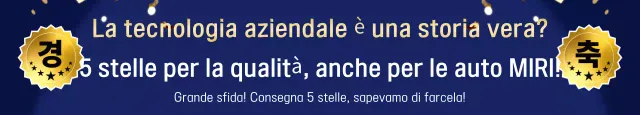 La promozione della tecnologia di qualità automobilistica evidenziata in blu e oro
