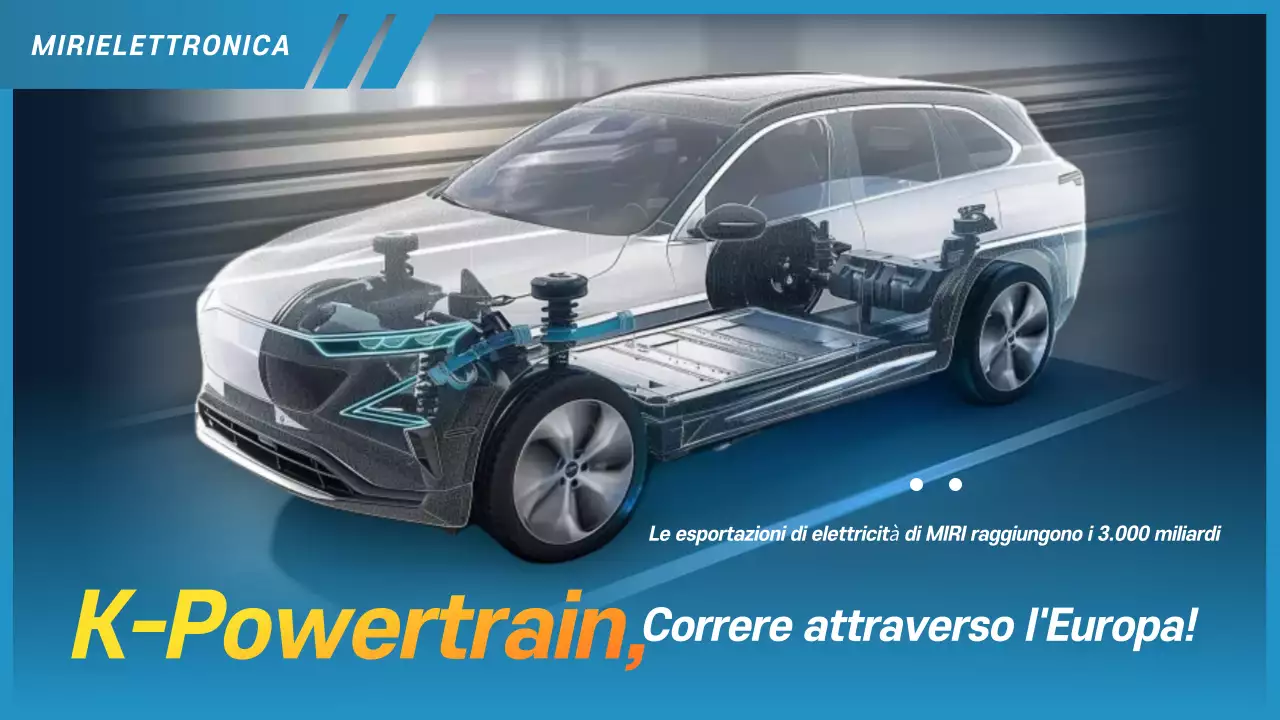 Pubblicità di un'auto elettrica moderna blu