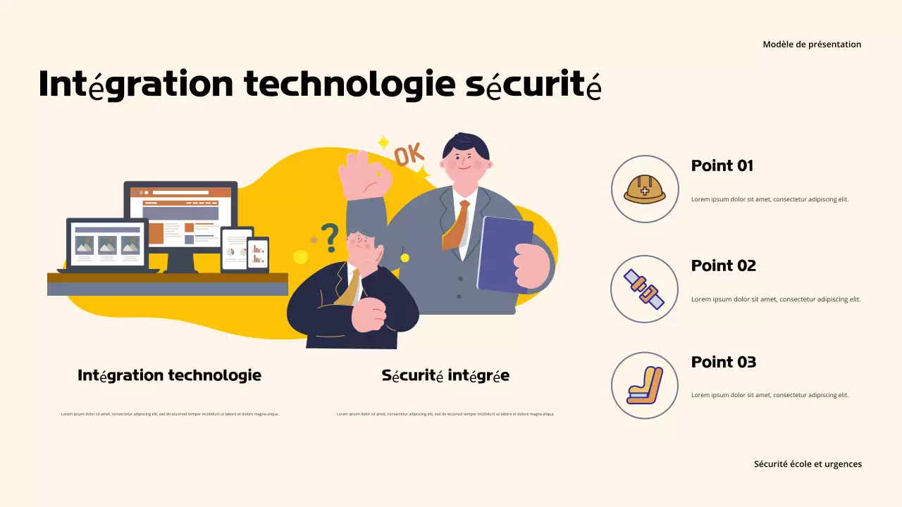Présentation d'Orange Professional sur la sécurité à l'école