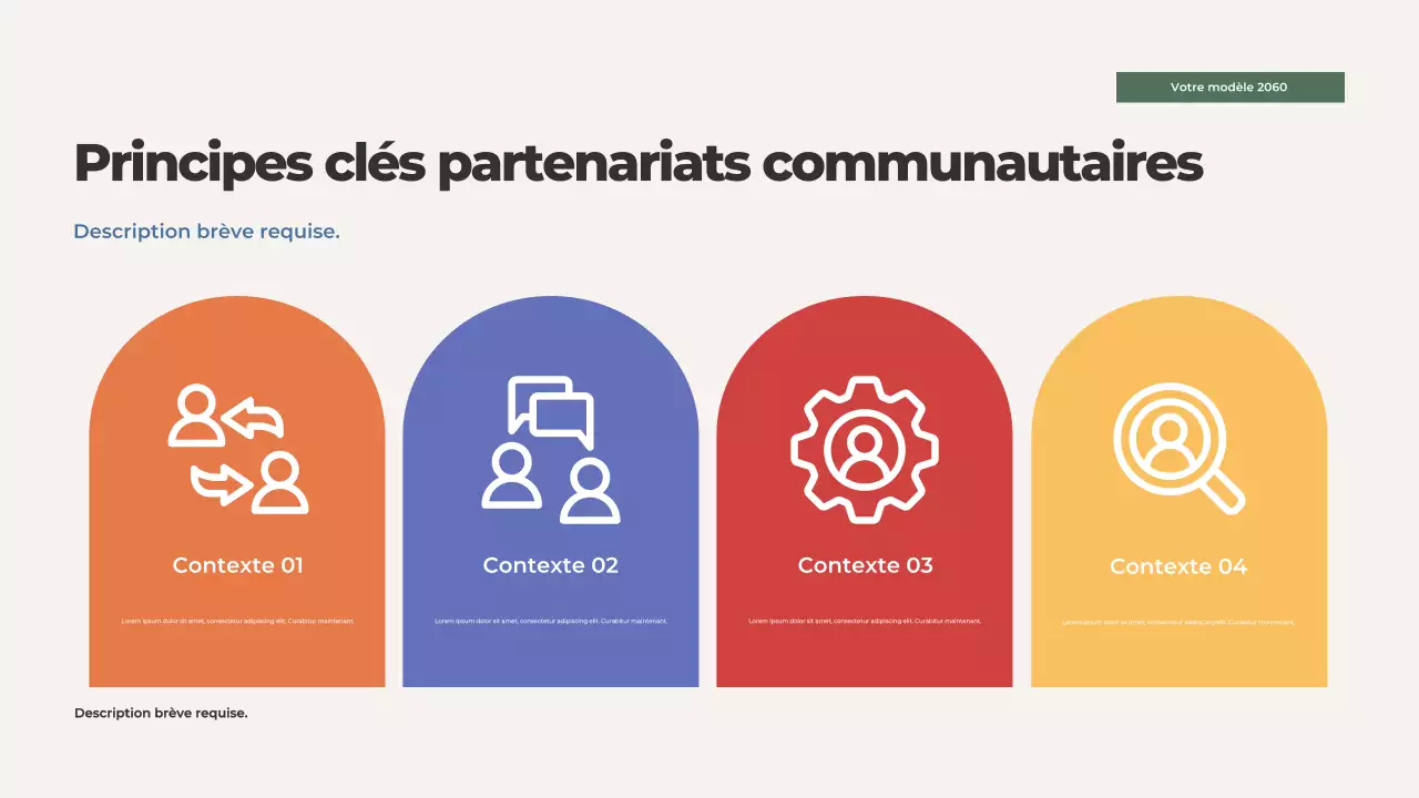 Présentation illustrée des valeurs familiales d'Orange