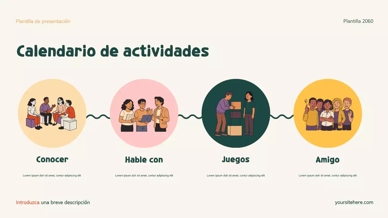 Presentación sobre la familia moderna y la inclusión en verde y naranja