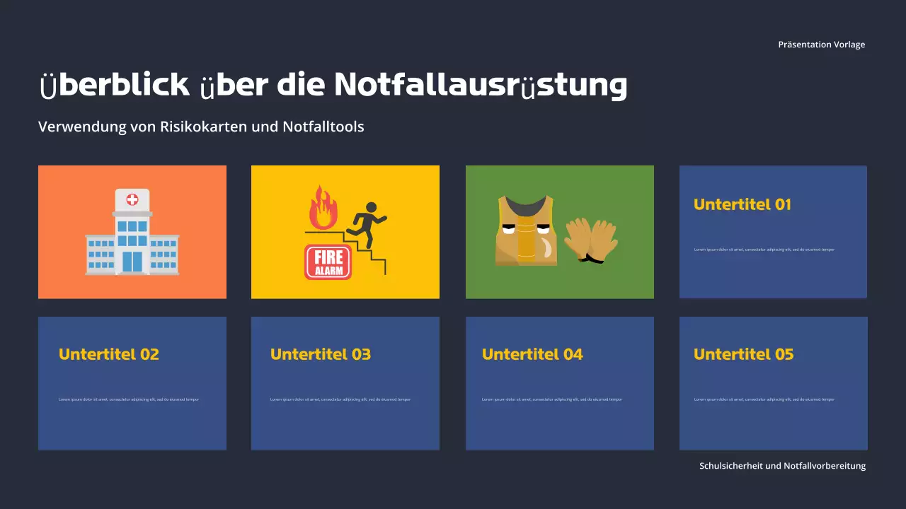 Orange Professional Sicherheit in der Schule Präsentation