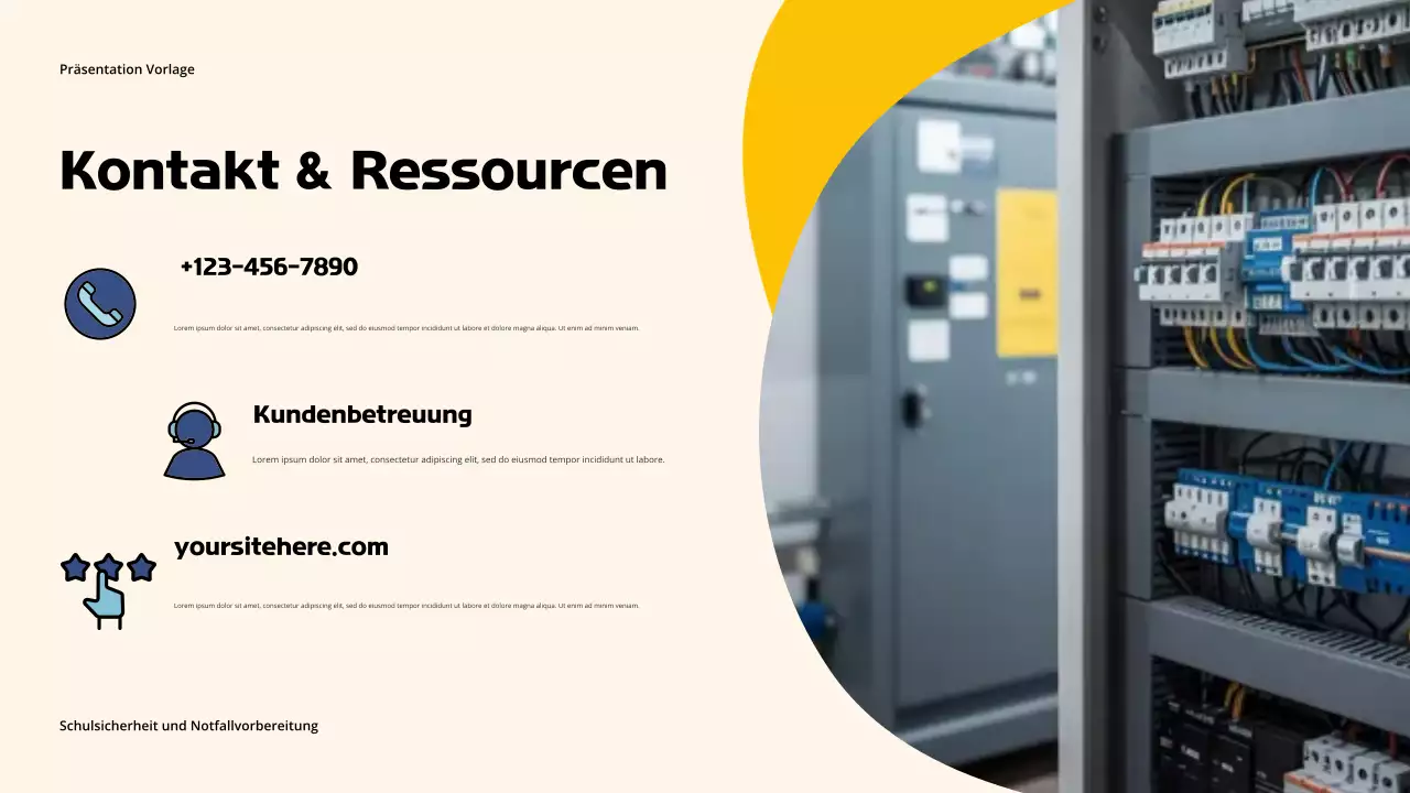 Orange Professional Sicherheit in der Schule Präsentation