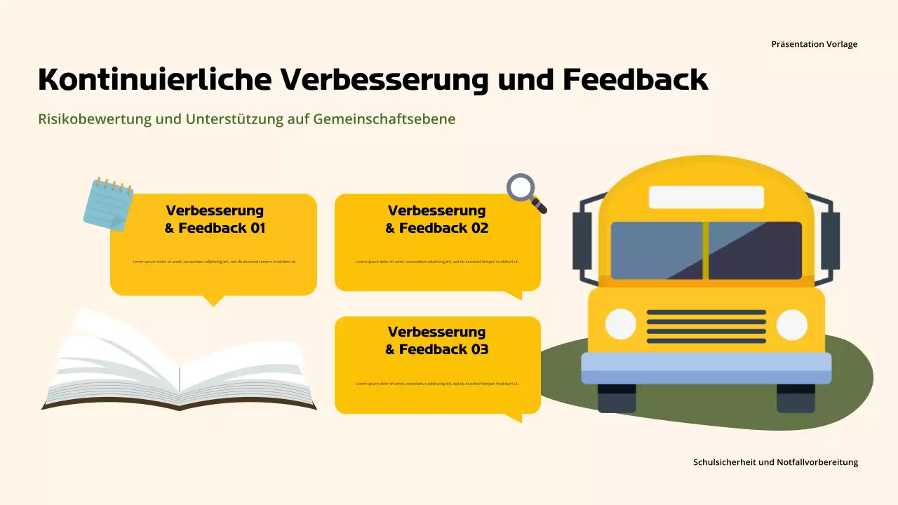 Orange Professional Sicherheit in der Schule Präsentation