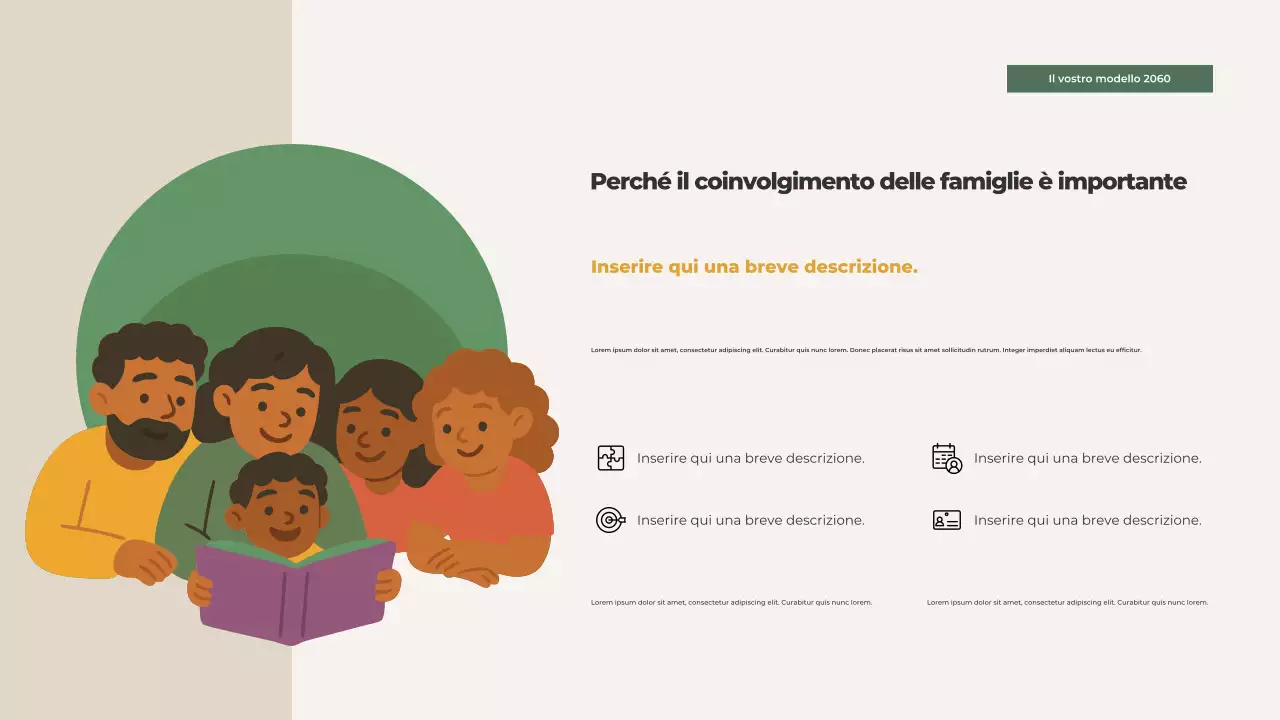 Presentazione illustrata dei valori familiari di Orange