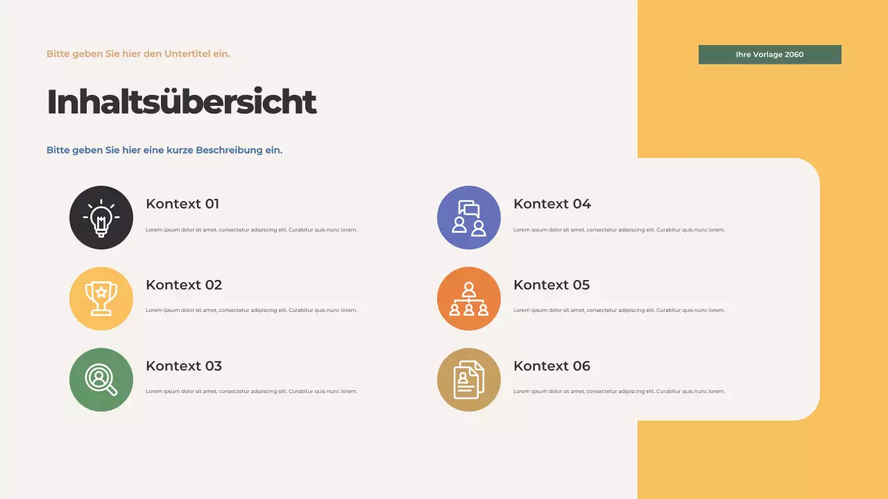 Orange Illustrierte Familienwerte Präsentation