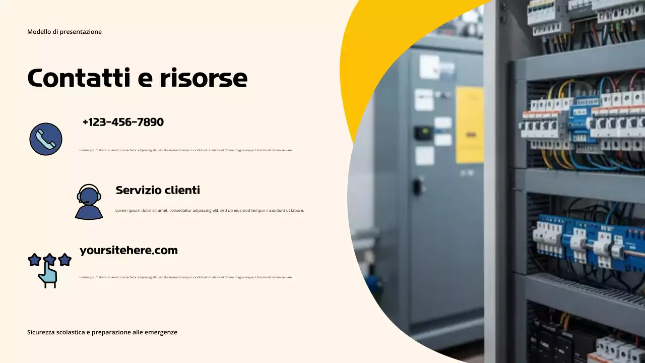 Presentazione sulla sicurezza professionale a scuola di Orange