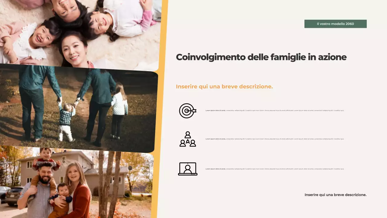 Presentazione illustrata dei valori familiari di Orange