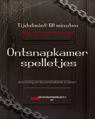 Promotie van Red and Black Fantasy Escape Room-spel