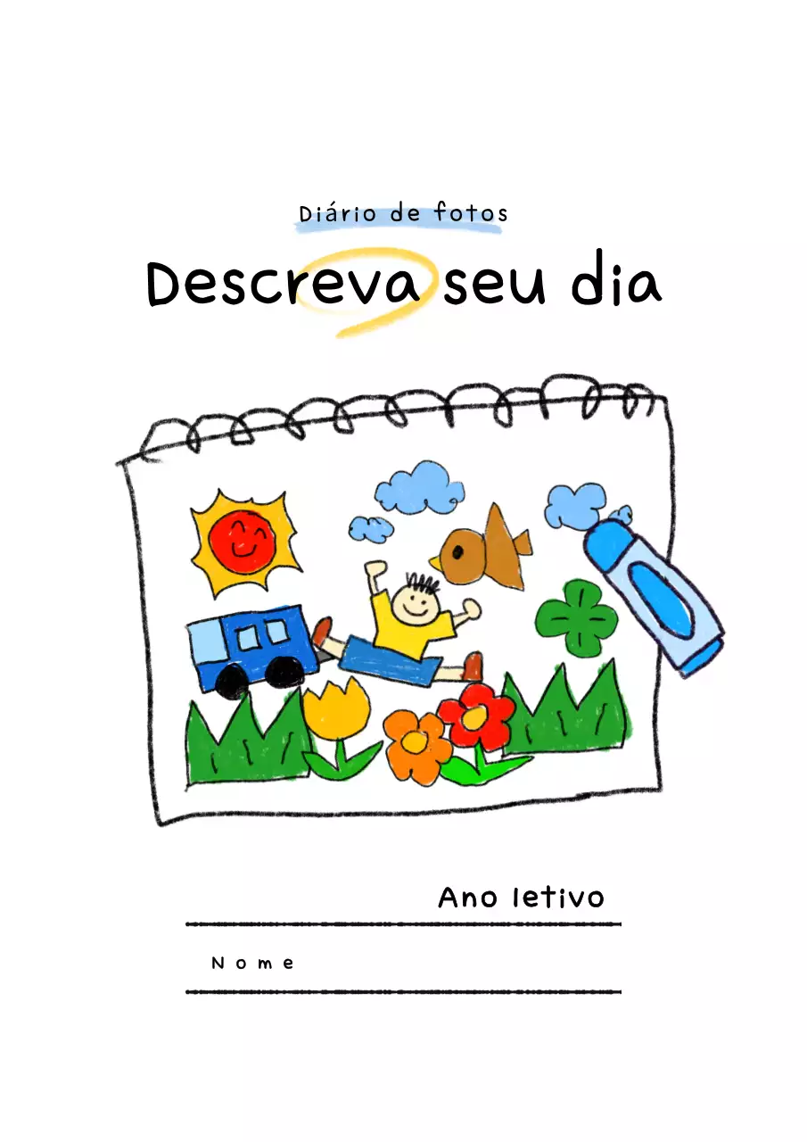 Diário de bebê verde dakku