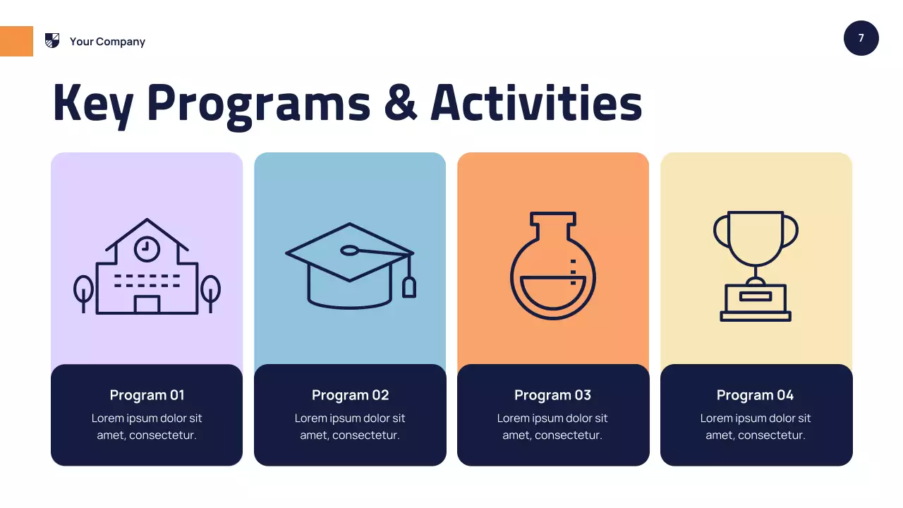 Orange Modern School Event Presentation