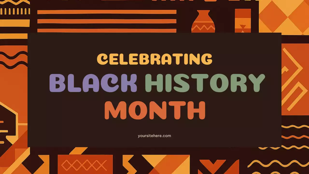 Orange Cultural Black History Lecture Presentation