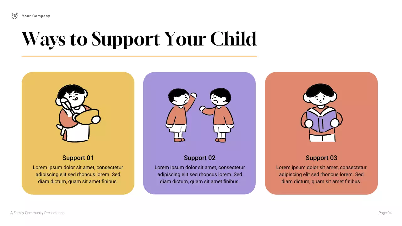 Simple Modern Family Community Presentation