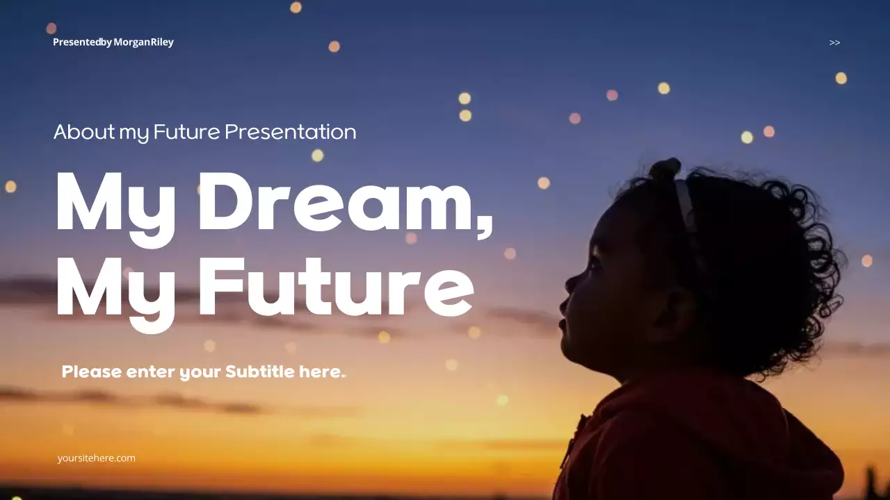 Orange Dreamy Personal Future and Goals Presentation