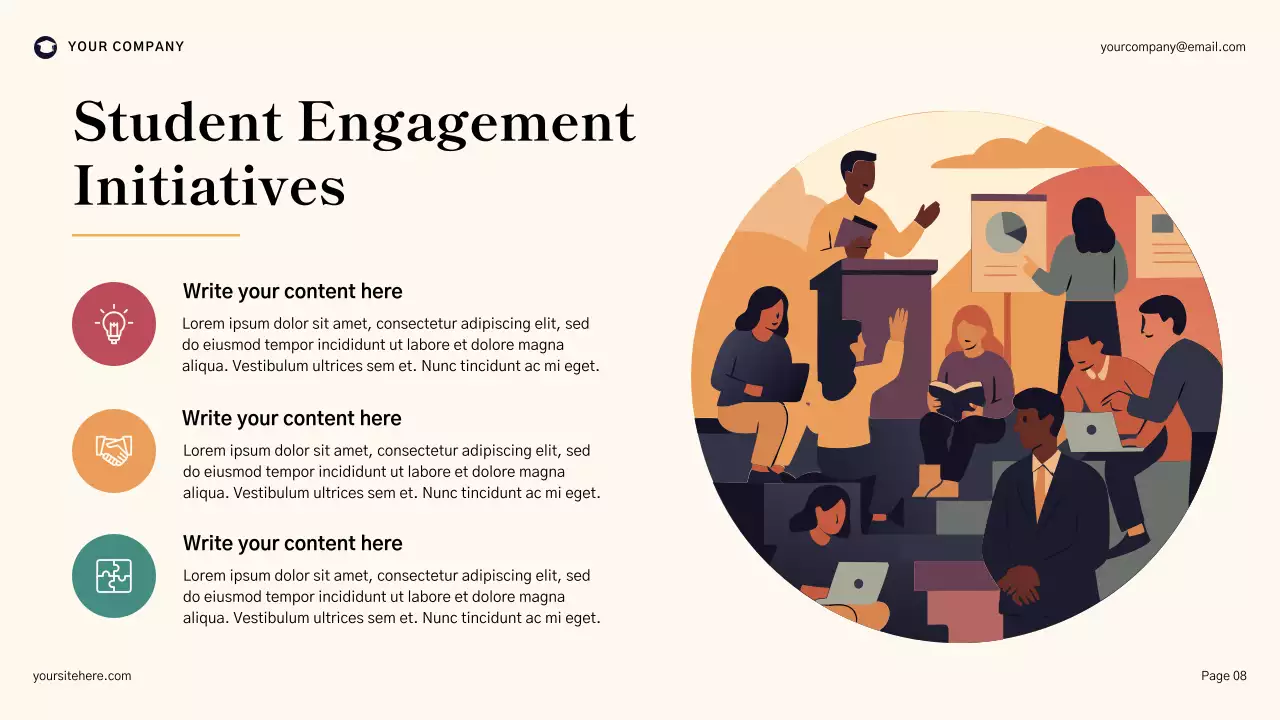 Blue Geometric Schoolwide Improvement Plan Overview Presentation